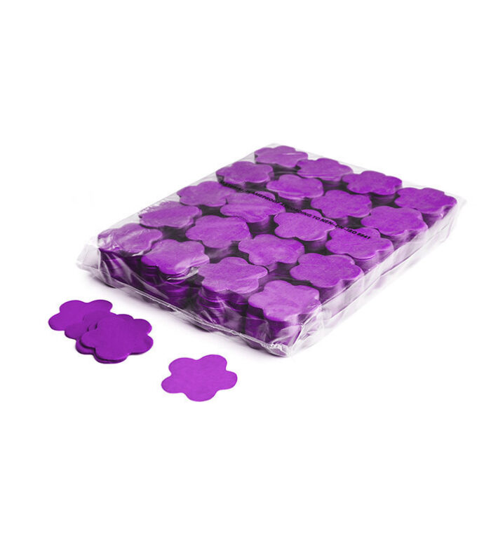 TCM FX - Lassú esésű Konfetti Virágok Ø 55mm - Lila - 1 kg